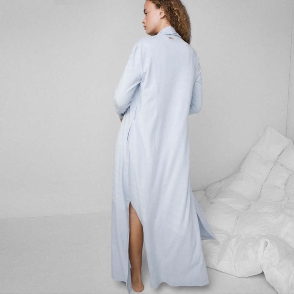 Lunya tranquil blue slumberknit maxi robe - Picture 2 of 8